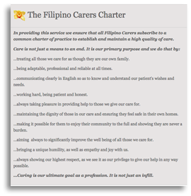 Filipino Carers Charter